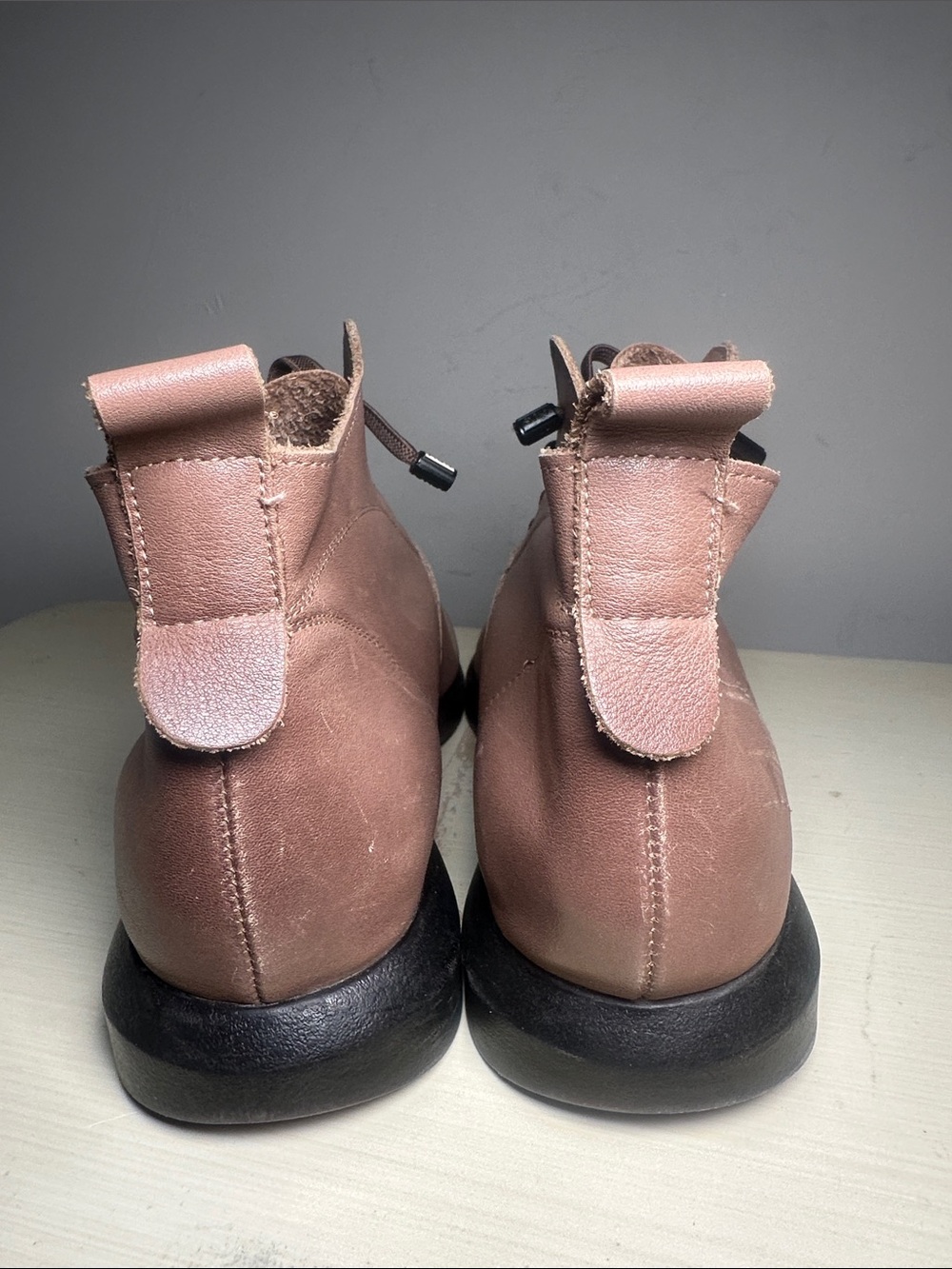 Qin beale Casual Lace-Up Ankle Shoes in Dusty Rose - Picture 2 of 13